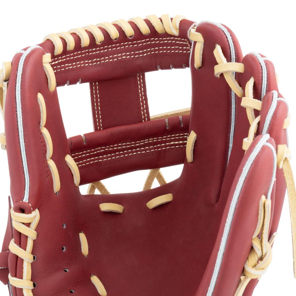ZETT Neo Status Youth Softball Kenta Imamiya for Second and Bordeaux Brown x Pastel Size L heights BJG702610N Glove, Style, Shortstop, Right-Handed