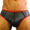 Neoprene Jockstrap Black-Red - Rude Rider - JockStrap