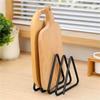 Metal Cutting Board Stand Versatile Rack For Cutting Boards Kitchen Storage Rack Space-Saving Kitchen Storage Organizer For Pot