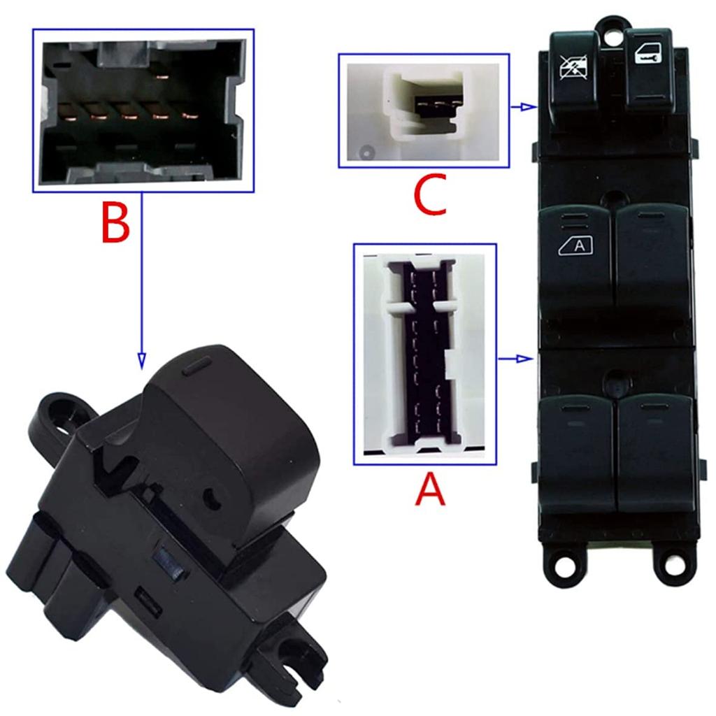 Power Window Switch Assembly Harness Connector Plug for Nissan Titan Armada Altima Almera Pathfinder Patrol Murano Frontier Xterra X-Trail Navara