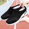 Women Closed Toe Slippers Breathable Slip On Slides Soft Sole Casual Outdoor Shoes Solid Color Versatile
