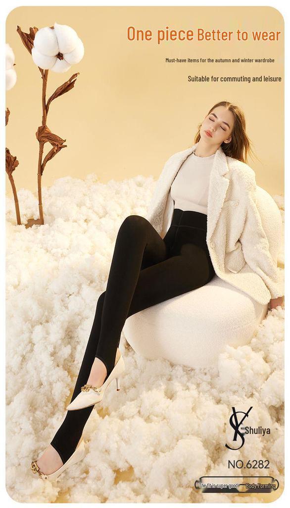 Shuliya 6282 Wool-Cotton Warm Close-Fit Pants