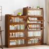 Multi-functional Household Simple Bookshelf Shelf Floor-to-ceiling Children's Study Bookcase Wall Storage Cabinet