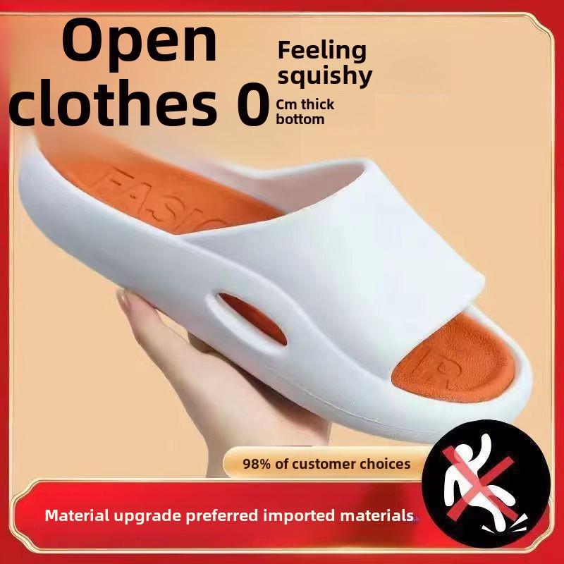 Men's Non-Slip Korean-Style Summer Slippers: Fashionable, Versatile, Casual, and Comfortable Thick-Soled Footwear for Home.