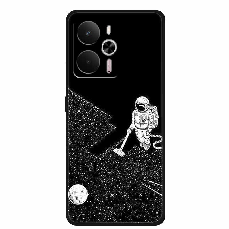For Realme 14 Case Realme14 5G RMX5070 Phone Shell Soft Silicone Back Cover For Realme 14 Global Black TPU Funda Cute Capa Coque