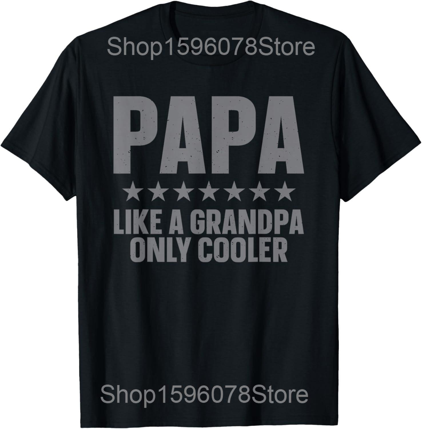 

Papa Art for Grandpa Father s Day T Shirts Men Women Pure Cotton Humor Streetwear Tee Short Sleeve Unisex Loose Clothing 3XL