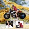 1:64 Miniature Figure Motorcycle Rider DIY Projects Painted Ornament Diorama