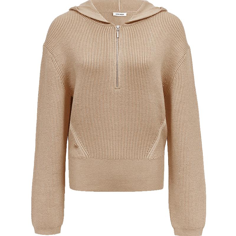 VEROMODA Women's Wool Blend Hooded Knit Sweater