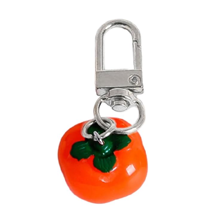 

Lovely Keychain Pendant Sweet Persimmon Pendant for Mobiles and Key Holders 1