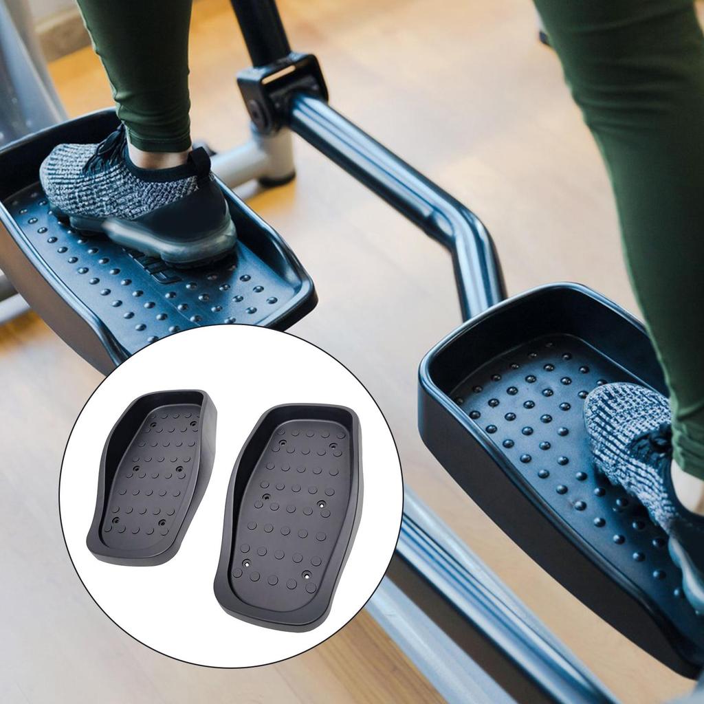 2x Ellipsentrainer Pedale Fußpedal Ersatz Praktisch Langlebig Trainingsgerät Stepper Fußbrett