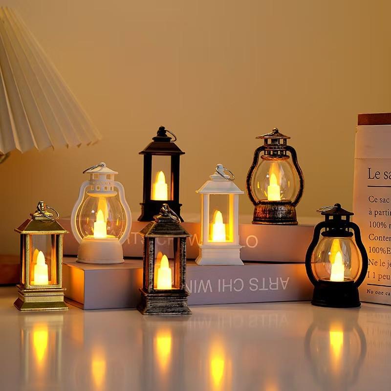 Vintage LED Kerosene Lamp: Electronic Candle Light for Christmas, Halloween, Bar, and Festival Decor