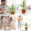 Kids Electronic Shake Dancing Toy with The Song Plush Cute Dancing Cactus Toy Early Childhood Education Toy for Children