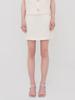 SISTERHOOD Tweed A-Line Mini Skirt - Ivory