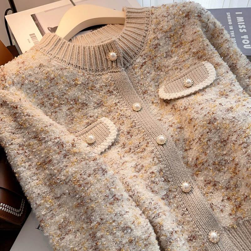 Sweaters Coat Cardigan for Women Autumn Winter Large Size Vintage Loose Long Sleeve Knit Cardigan Sweaters Jacket