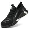 Holfredterse Drop Shipping Men  Steel Toe Cap Boots Protective Work Outdoor Anti Smashing Puncture Proof Shoes Sneakers Gt