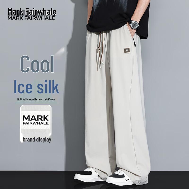 MARK FAIRWHALE Men s Ice Silk Casual Pants M