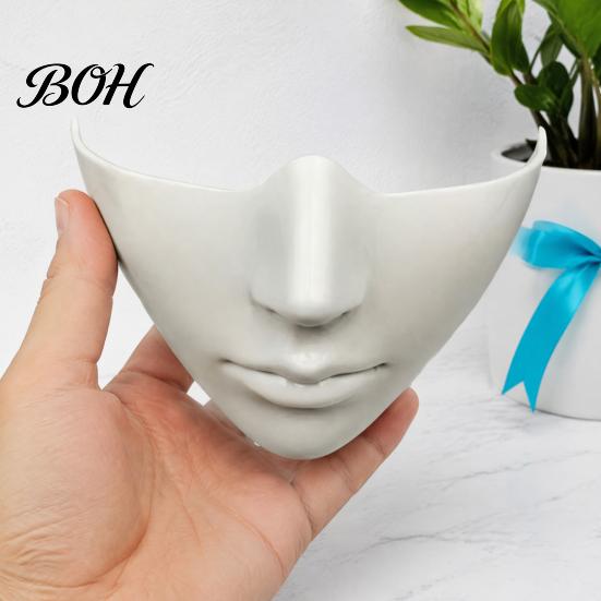 Cosplay Prop for Parties Masquerade Masque Men Women, Cyberpunk Half Face Mouth Plastic Cyber Ball Proms, Mardi Gras, Halloween Party Fashionable