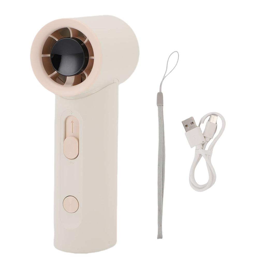 Portable Handheld Fan 100 Speeds Stepless Adjustable Quiet Rechargeable Digital Display Mini High