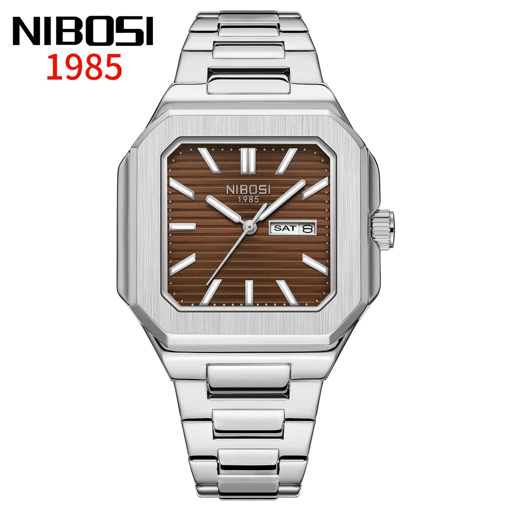Square Watch Waterproof Fashion Men'S Watch Double Calendar Watch Men'S Quartz Watch