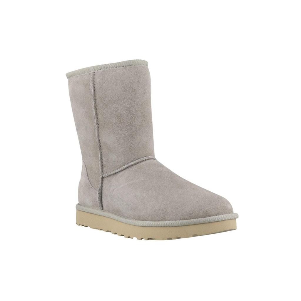 UGG Classic Short Ii Fleece Lined Gray White Women's 1016223-GOA