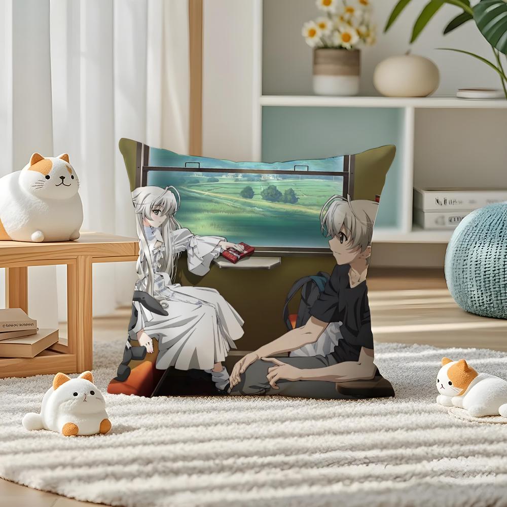 YYosuga no Sora Anime Pillow Case Silky elegant Comfort Sofa Bed Invisible zipper