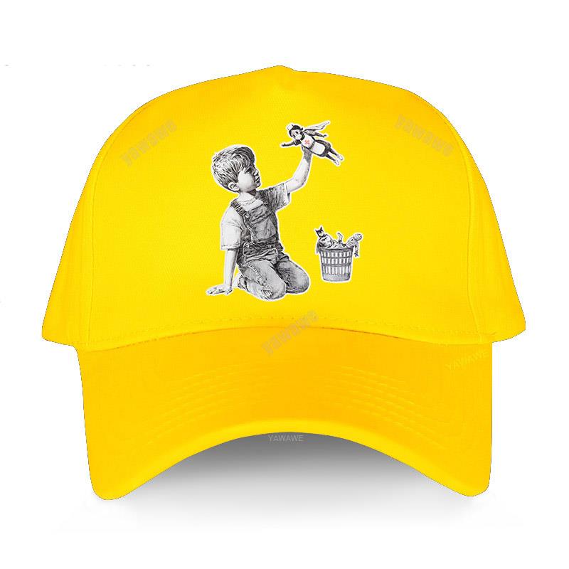 Unisex Breathable Baseball Cap Boyfriend Hat Banksy Game Changer Nurse Super Hero Novelty Street Art Designer Fashion Men Hats