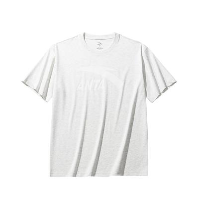 Comfortable Breathable Versatile Round Neck Letter Short Sleeve T-Shirt Men Tops Gray Flower-Gray 952528112-5