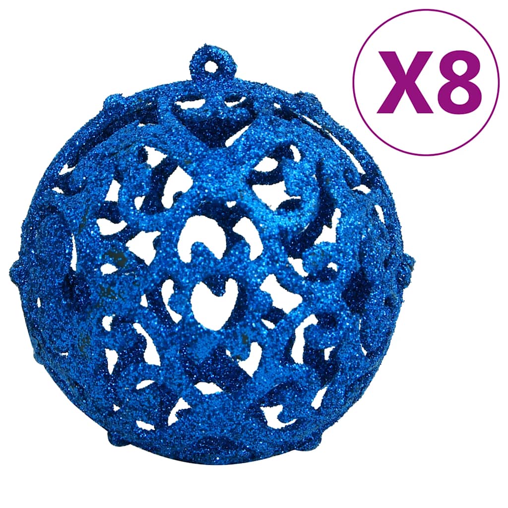 111 piece Christmas Ornament Set Blue Polystyrene