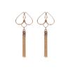 New 1 Pair Heart Nipple Clamps With Tassel Sex Adjustable Body Clips Non-piercing Jewelry For Women And Couples