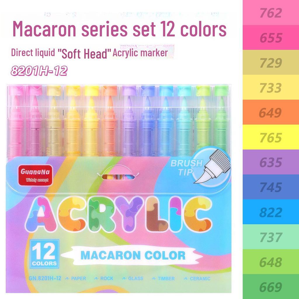 Rotulador acrílico de punta suave de 72/120 colores para arte, pintura a mano y grafiti.