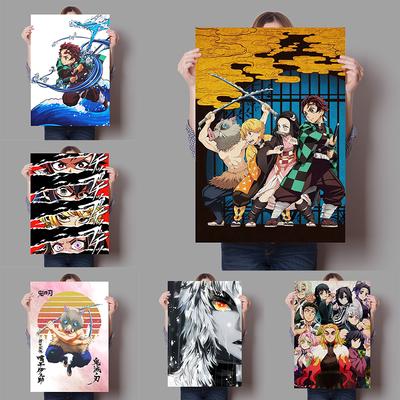 Japanisches Anime-Poster, Dämonentöter, Familienbar, Café, dekoratives Kunstwandbild, Poster für den Innenbereich