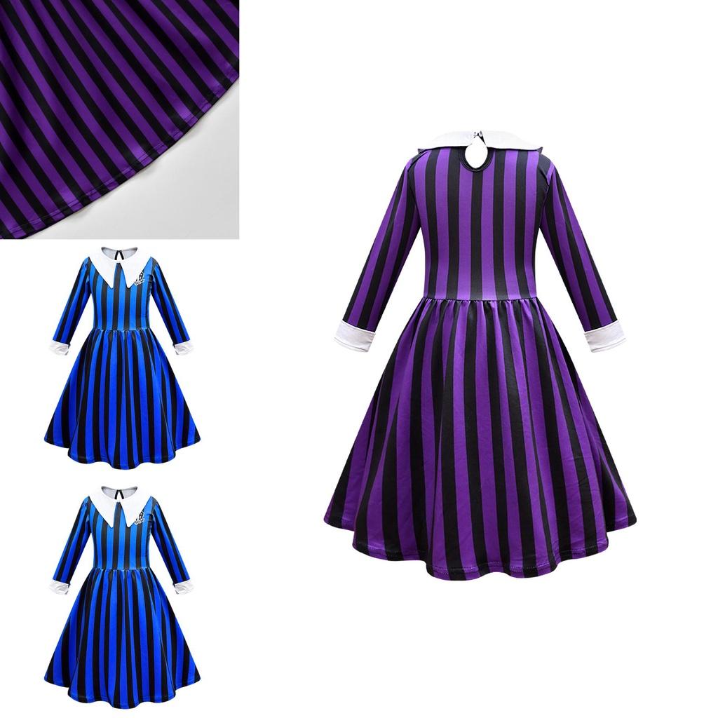 Wednesday Addams Costume Polyester School Uniform For The Addams Family