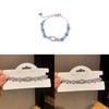 Geometrisches Zirkon Silberarmband für Damen Handgefertigt Eleganter Modeschmuck Geschenk für Sommer 2025