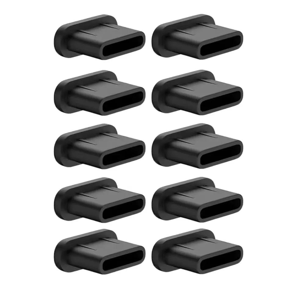20-1PCS Type-C Dust Plugs Charging Port Protector Dustplug Universal Stopper Caps Silicone Anti-dust Cover for Mobile Phone IPad