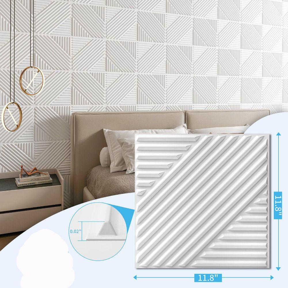 Self-adhesive Decorative 3D Wall Panels PVC 3D Wall Tiles New Wallpaper