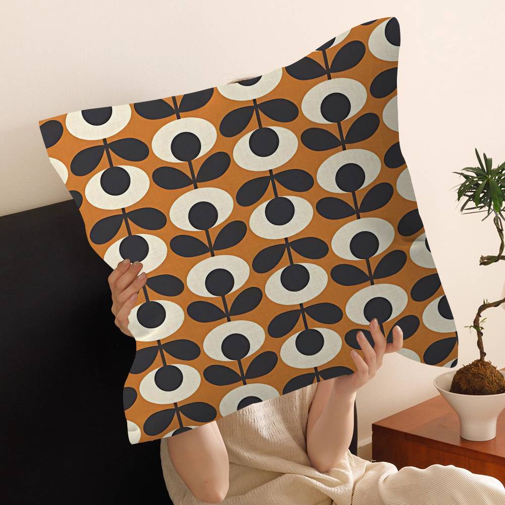 Orla Kiely Foglia Fiore Cuscino Copricuscino Federa Soggiorno Divano Arredamento Casa