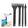 4pcs 1/2/4/6 Prong Leather Craft Chisel Leather Stitching Punch  For DIY Leather Crafting