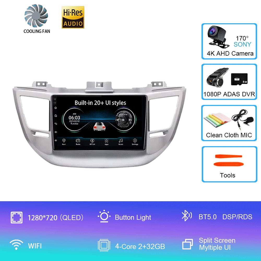 Android 14 Car Radio For Hyundai Tucson 3 2015 - 2018 Player Multimedia Navigation Stereo GPS No 2din 2 din dvd