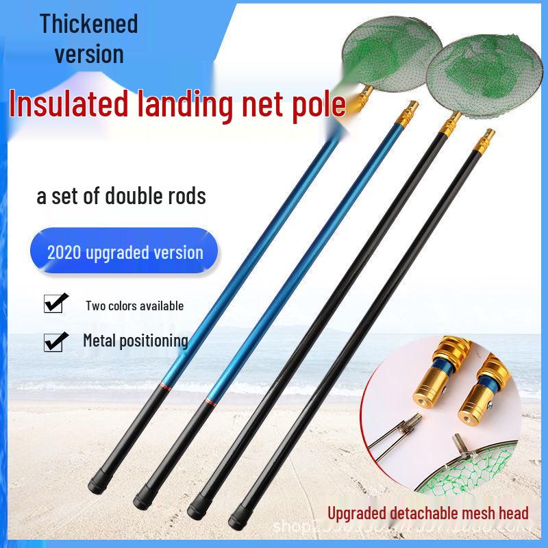 Detachable Insulated Telescopic Fishing Rod with Landing Net