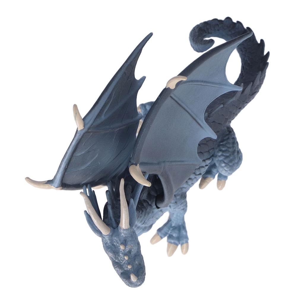 Dragon Model Figure Blue Plastic Vivid Cute Style Educational Dragon Figurines for Toys Decoration