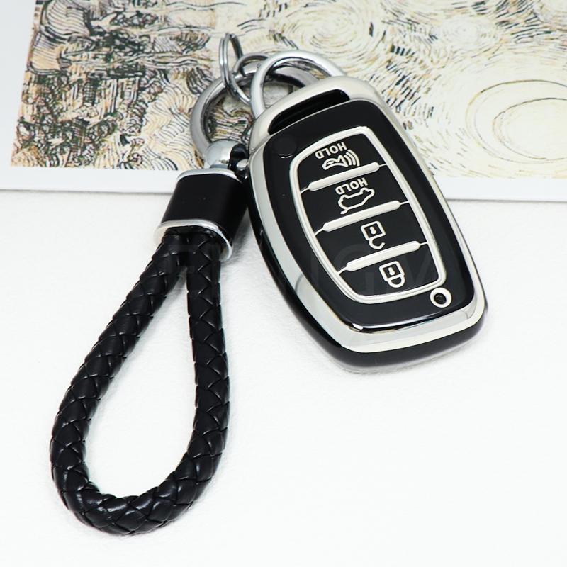 TPU Car Remote Key Case Cover Shell Fob For Hyundai Tucson Santa Fe Rena Sonata Elantra Creta Ix35 Ix45 I10 I30 I40 Accessories