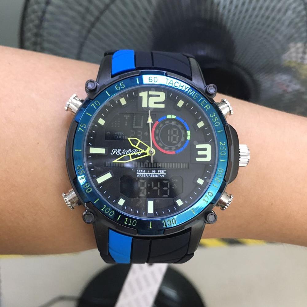 Senors Digital Watch Men Sports Watches Moda Doppio display Uomo  Impermeabile LED Orologio Digitale Orologio Militare Relogio acquista in  modo economico — spedizione gratuita, recensioni reali con foto — Joom