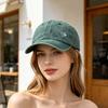 Adjustable Ponytail Baseball Cap with Double Heart Accent, Sun Hat for Daily Wear, Walks, and Casual Travel Time