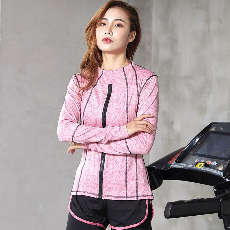 Spring and Autumn Women Hooded Yoga Clothes Quick Dry Fitness Sports Top Long Sleeve Running Breathable Sweat-wicking Yoga Clothes
