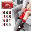 Christmas Sock Advent Calendar 2025 Xmas Countdown Calendar 12 Pair of Christmas Crew Socks Christmas Gifts for Adults Men Women