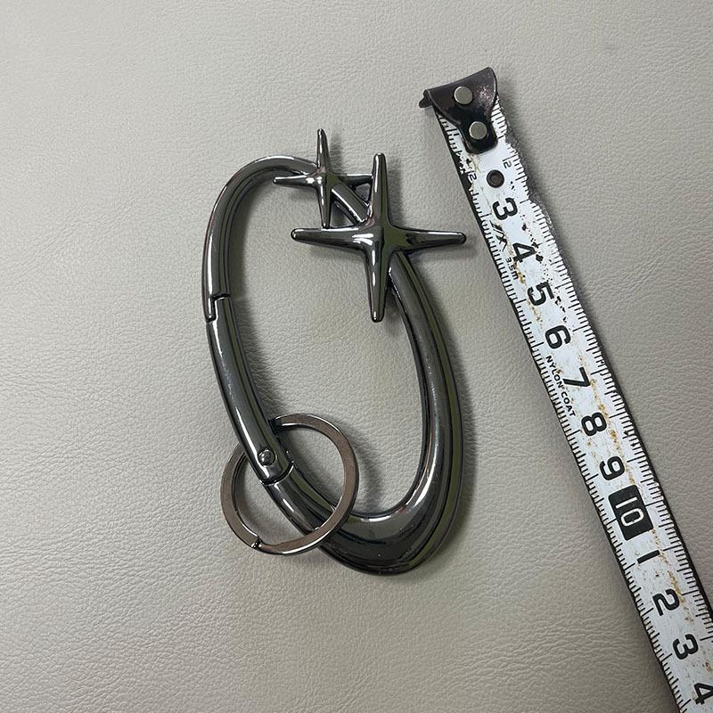 Zinc Alloy Bag Charm Trinkets Keychain Cross Carabiner Keychain Camping Hiking Outdoor Climber Waist Pendant Accessories Gift