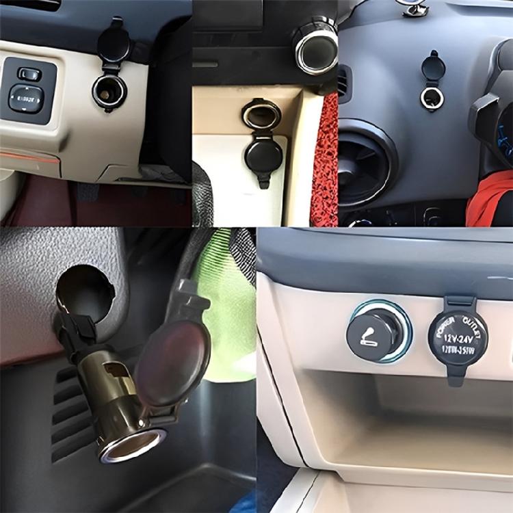 Cigarette Lighter Socket 12V-24V Power Outlet for Car Truck Motorcycle E-bike
