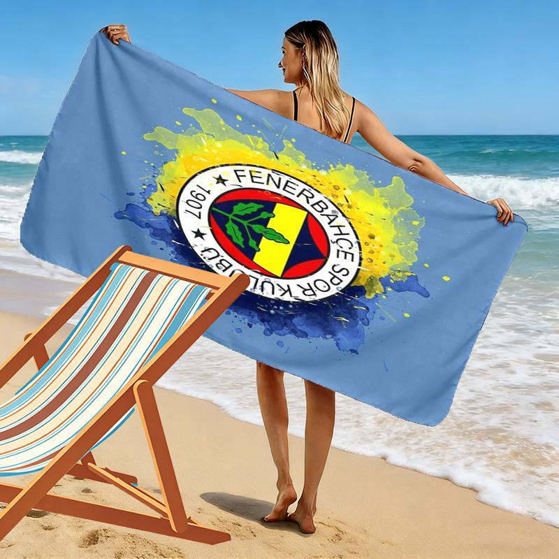Fenerbahçe Legacy: Spirit Beach Towel Outdoor Camping Portable for Travel Absorbent Bath Towel Quick-drying Swim Towel Seaside