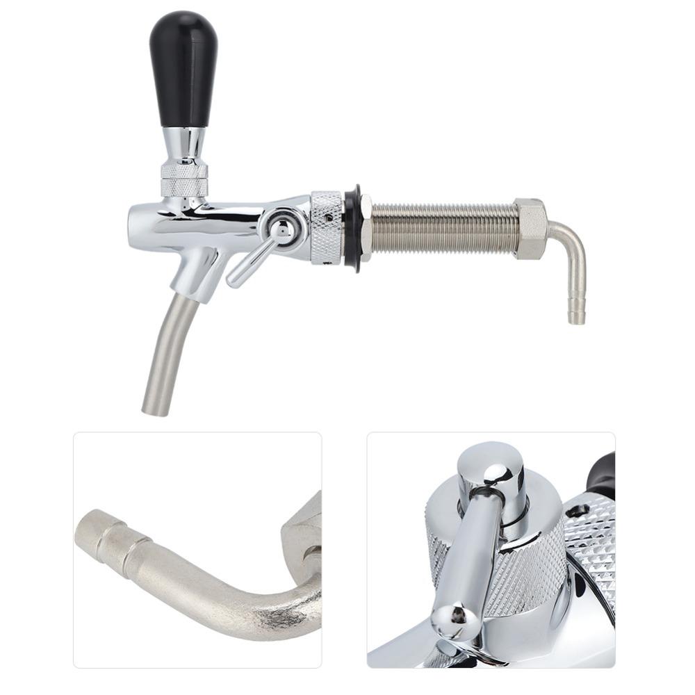 9 piece No-Rust Plated Beer Tap Dispenser Flow Control Adjustable Beer Keg Tap Home Brewing