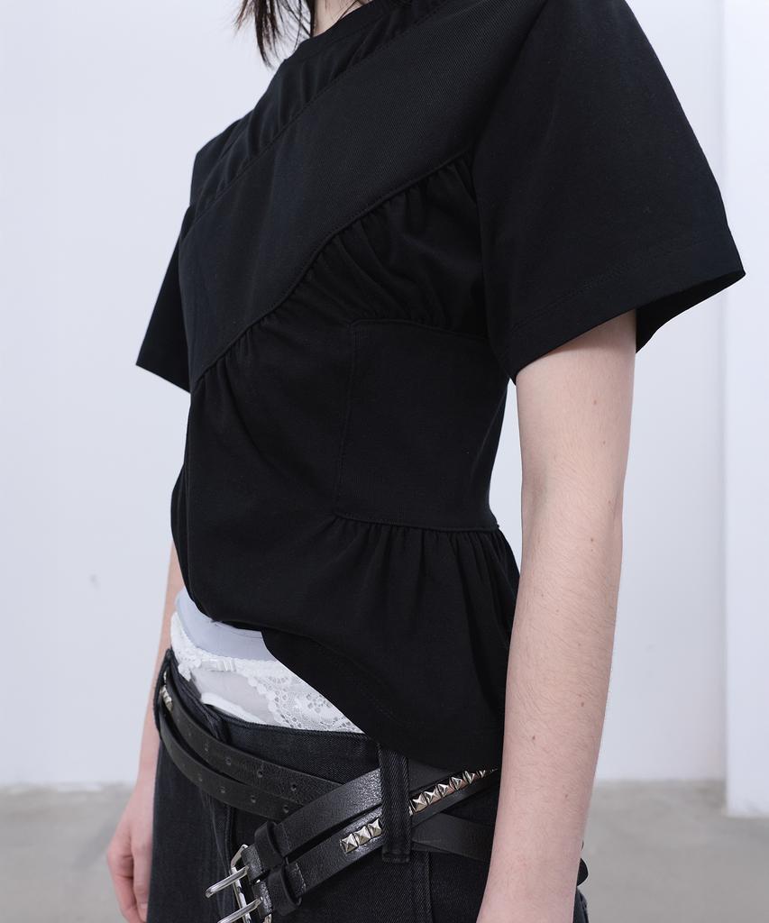 LCDC™ Shirring T-Shirt (Black)